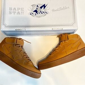Bape Brown High-Top Sneakers